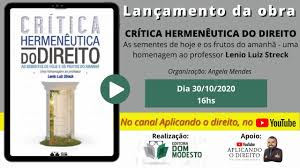 Lançamento da obra: Crítica Hermenêutica do Direito